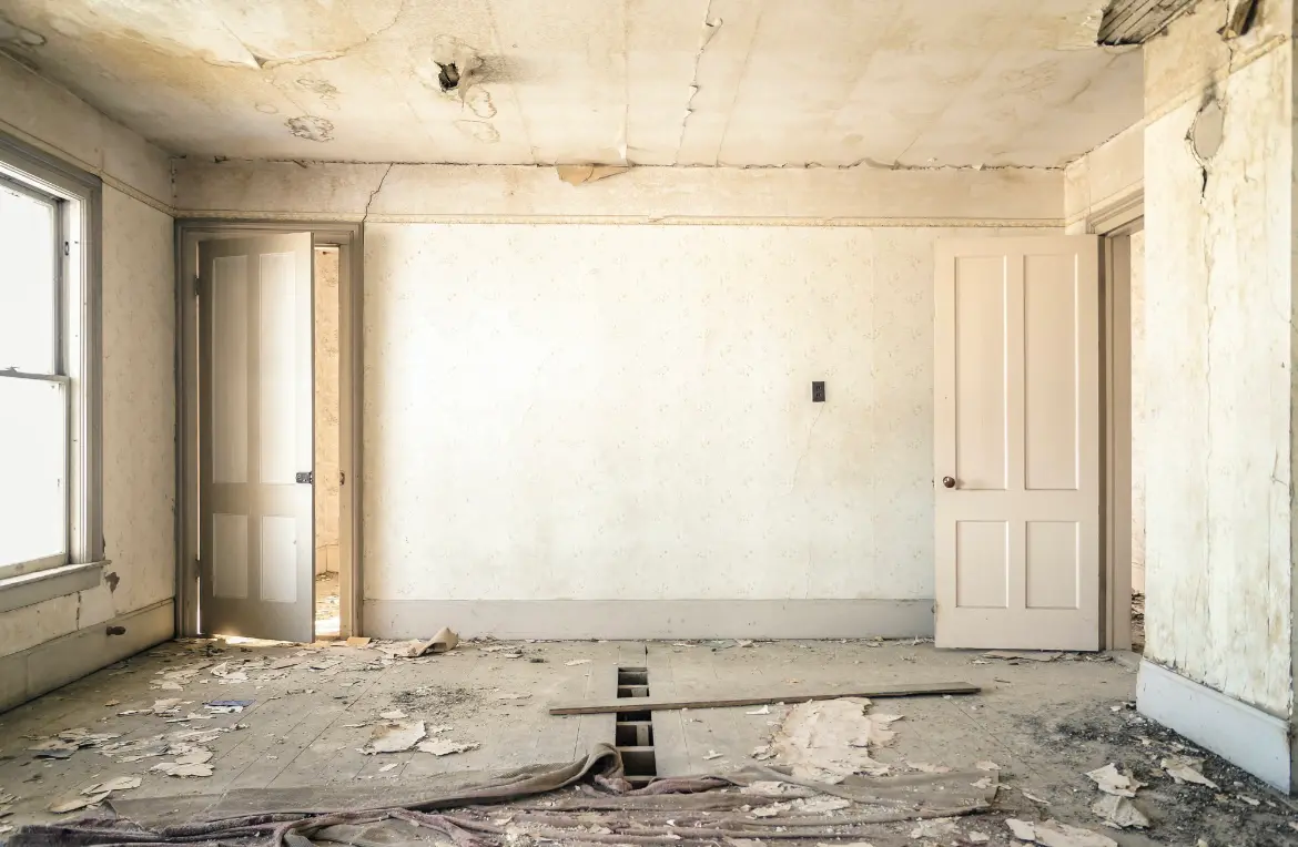 Waste disposal crew managing a cleanout project in Ada